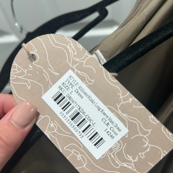 NWT Meshki Millicent Coco Maxi Dress - Picture 12 of 13